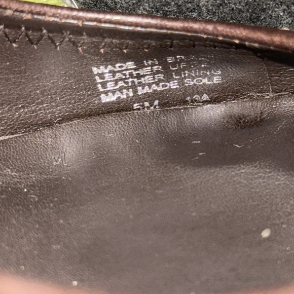 Tory Burch Dark Brown Leather Wedge Shoes Classic Everyday Wear Business Size 5 - Picture 8 of 10